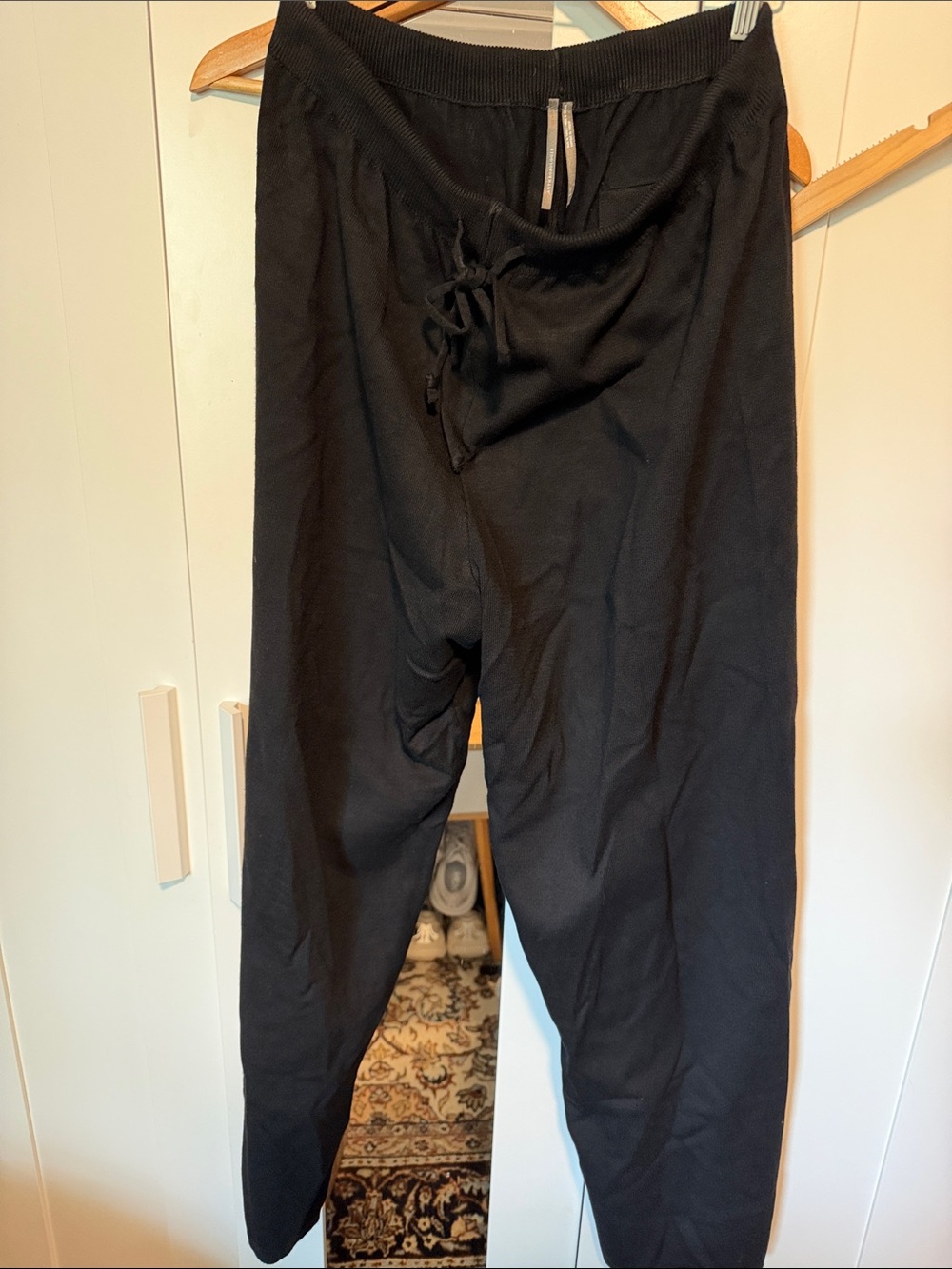 NWOT Anthropologie Black Relaxed Track Pants